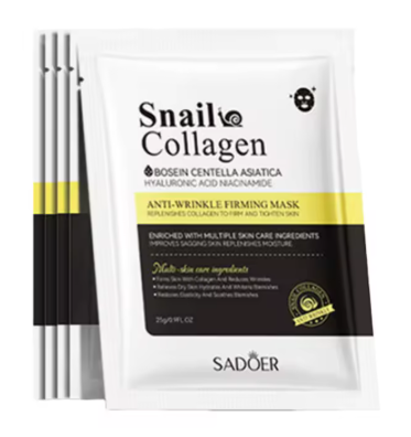 Mascarilla facial de Caracol antiarrugas personalizada OEM