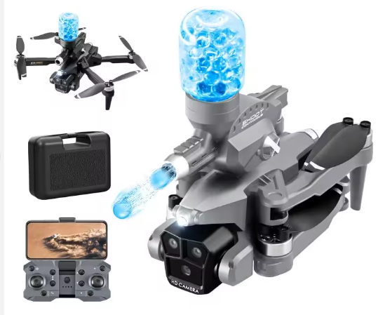 Drone Aereo Con Cámara Y Lanzador De Hidrogel + Bolitas
