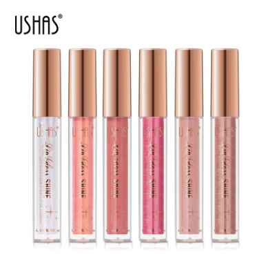 Brillo de labios brillante, copa antiadherente