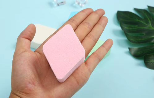 Pomo 4 UND sin látex cosmético- Puff cuadrado