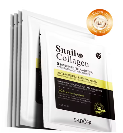 Mascarilla facial de Caracol antiarrugas personalizada OEM