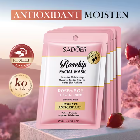 Mascarilla facial hidratante SADOER Rose