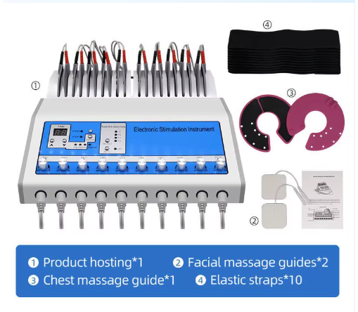 Gimnasia Pasiva con Electroestimulador Muscular de 10 Salidas