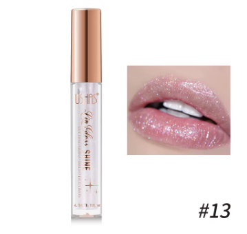 Brillo de labios brillante, copa antiadherente