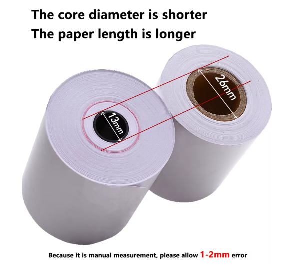 Rollos de papel térmico brillante