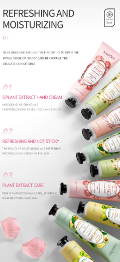 7 Conjunto de Loción de crema de manos blanqueadora para mujer