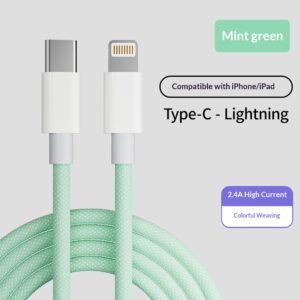 Cable de Carga PD 20W USB-C para iPhone 14, 13, 12 y 11 Pro Max