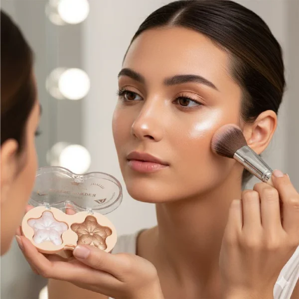 Iluminador Mocmallure Baking Powder Highlighter 2 Tonos