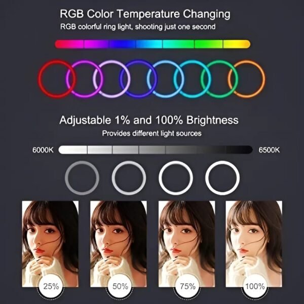 Aro De Luz RGB Con Trípode MY-7181