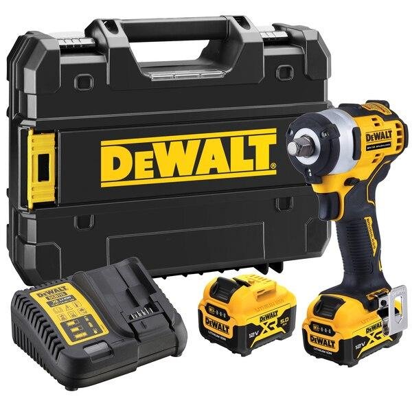 Kit de Taladro Atornillador de Impacto DEWALT DCD805 con 2 Baterías POWERSTACK 5.0Ah