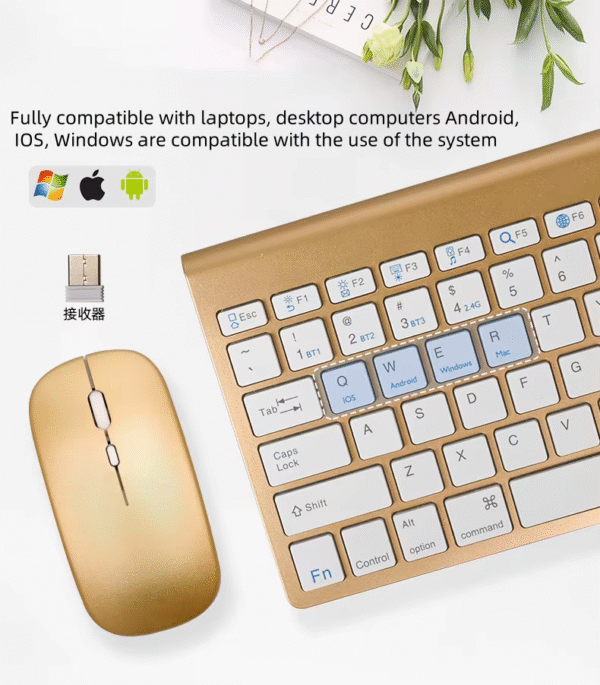 Combo Teclado + Mouse Inalámbrico K908