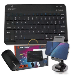 Combo Teclado + Mouse + Soporte para Teléfono