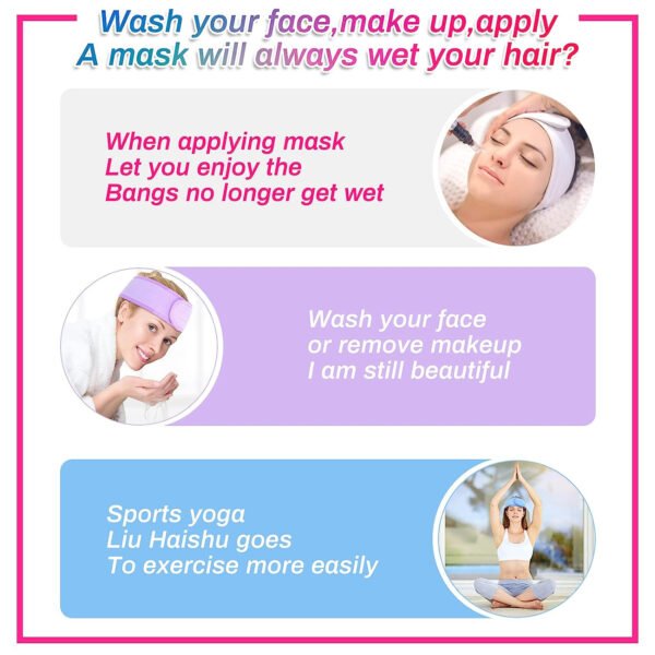 Banda Facial Ajustable para Spa y Skincare