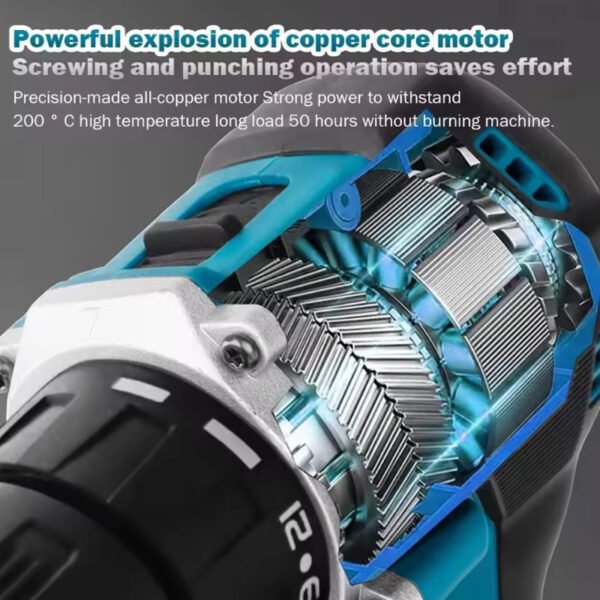 Kit de Taladro Eléctrico Inalámbrico Makita 18V