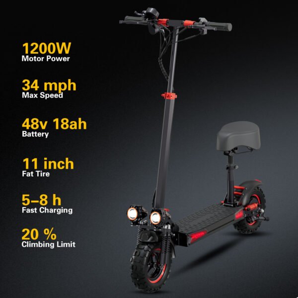 H49c57459091b46c8b5fcf9bafd00c104i Patineta Eléctrica 48V 18Ah Todoterreno para Adultos