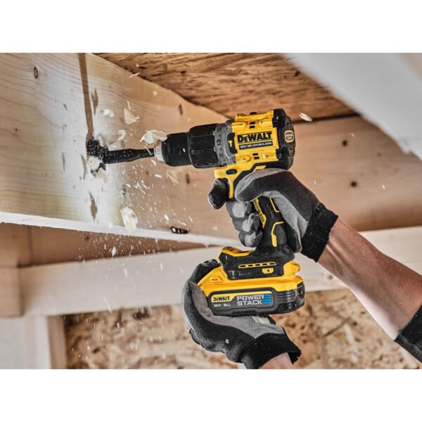 Kit de Taladro Atornillador de Impacto DEWALT DCD805 con 2 Baterías POWERSTACK 5.0Ah
