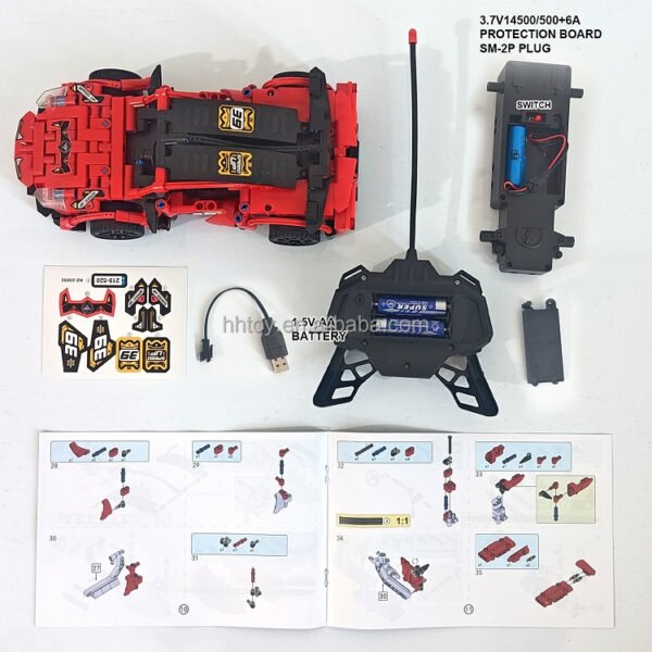 Carro de Bloques Tipo Legos con Control Remoto