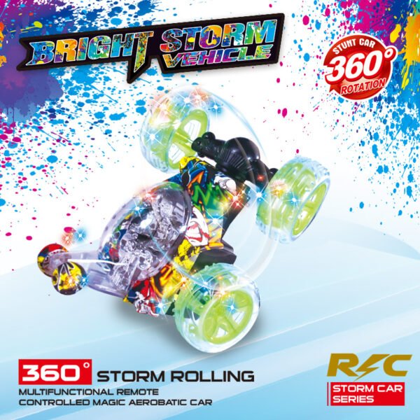Carro Loco Acrobático 360° con Control Remoto