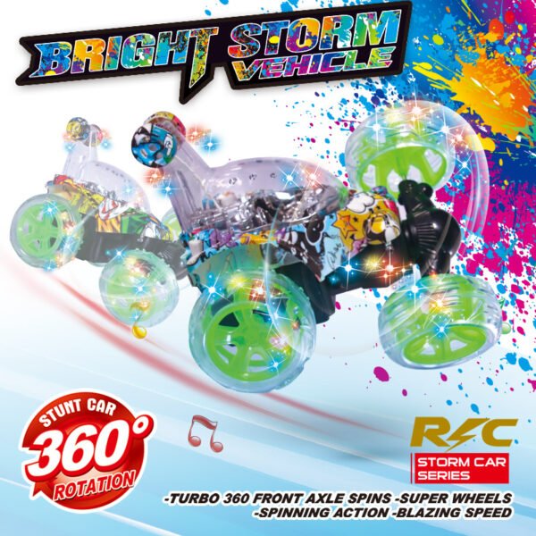 Carro Loco Acrobático 360° con Control Remoto