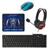 Combo Gamer 4 en 1 – Teclado, Mouse Óptico, Diadema