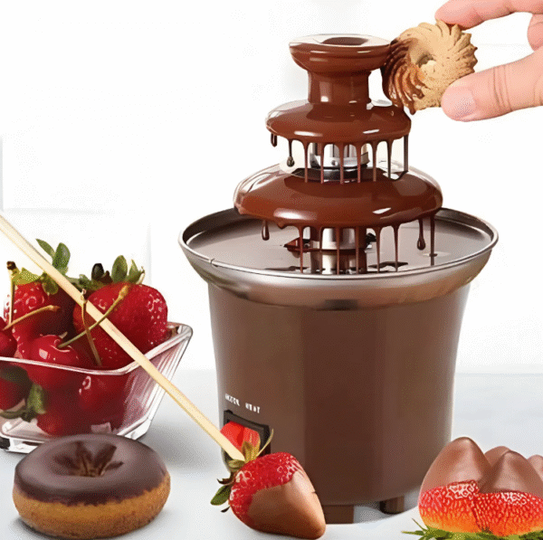 Fuente de Chocolate Eléctrica de 3 Niveles – Diversión y Dulzura para tus Celebraciones